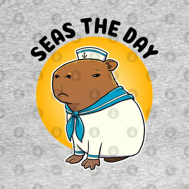 Seas the day Capybara Sailor by capydays